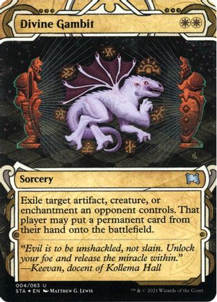 Divine Gambit (Etched Foil) [Strixhaven Mystical Archive]