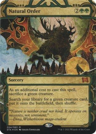 Natural Order (Etched Foil) [Strixhaven Mystical Archive]