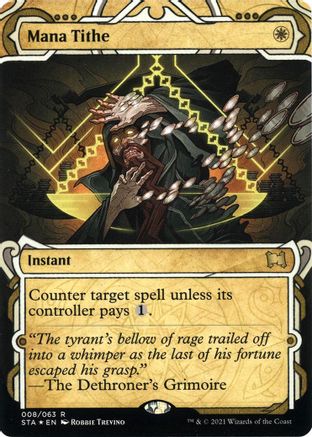 Mana Tithe (Etched Foil) [Strixhaven Mystical Archive]