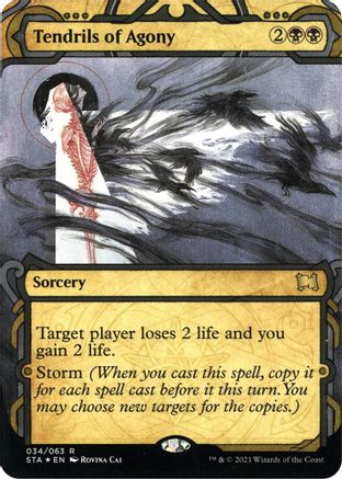 Tendrils of Agony (Etched Foil) [Strixhaven Mystical Archive]