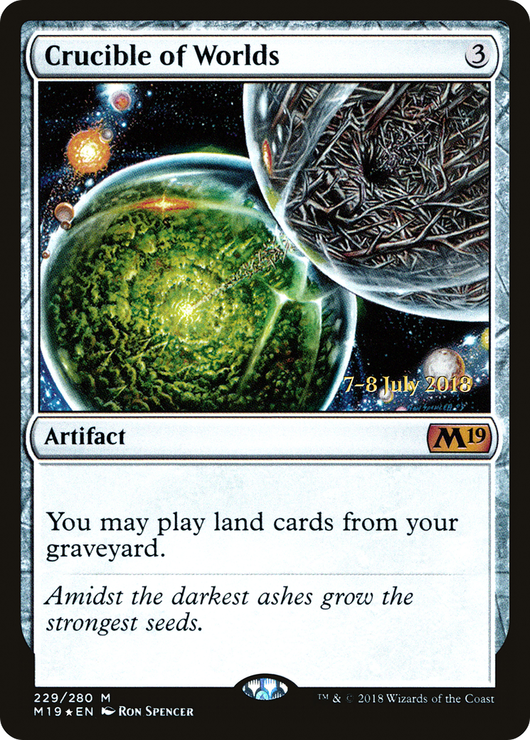 Crucible of Worlds  [Core Set 2019 Prerelease Promos]