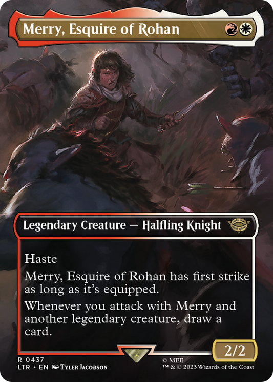 Merry, Esquire of Rohan (LTR-437) - The Lord of the Rings: Tales of Middle-earth (Borderless) Foil