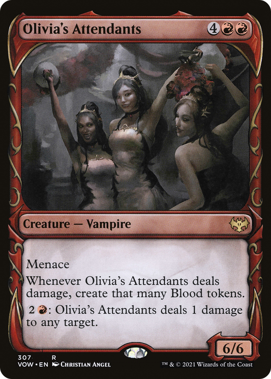 Olivia's Attendants (VOW-307) - Innistrad: Crimson Vow: (Showcase) Foil
