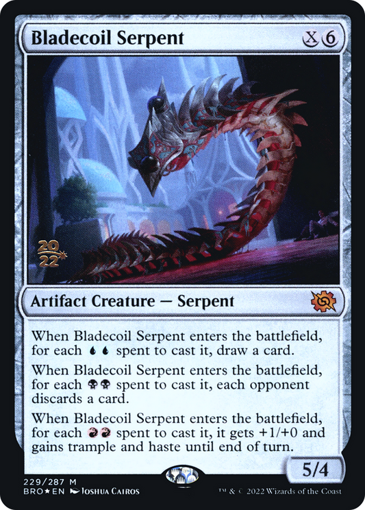 Bladecoil Serpent [The Brothers' War: Prerelease Promos]