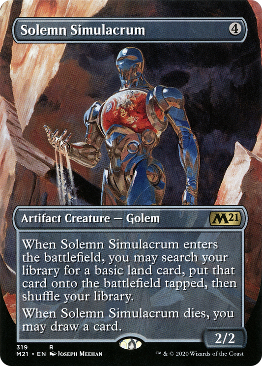 Solemn Simulacrum (Alternate Art) [Core Set 2021]