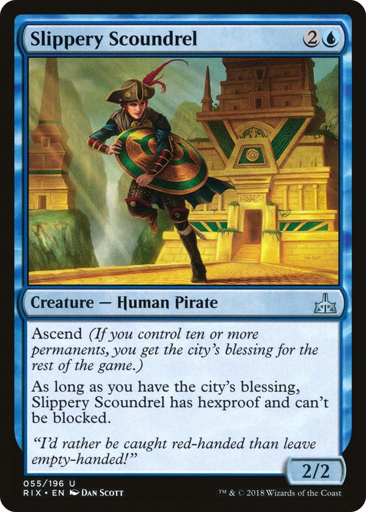 Slippery Scoundrel (RIX-055) - Rivals of Ixalan Foil