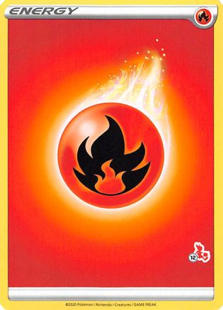 Fire Energy (Cinderace Stamp #12) [Battle Academy 2022]