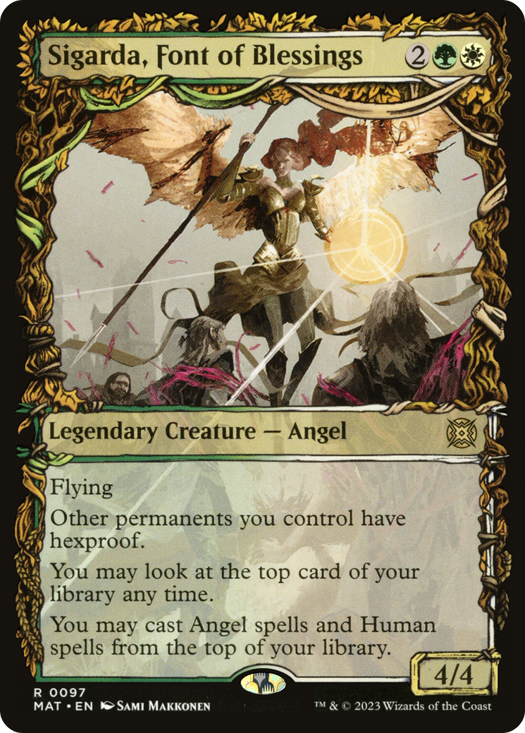 Sigarda, Font of Blessings (Showcase) [March of the Machine: The Aftermath]