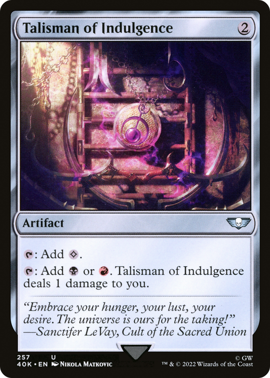 Talisman of Indulgence [Universes Beyond: Warhammer 40,000]