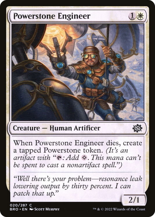 Powerstone Engineer (BRO-020) - The Brothers' War Foil