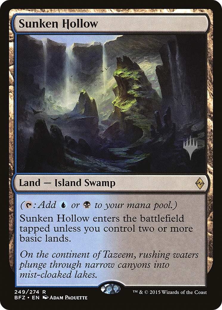 Sunken Hollow (PPKHM-) - Battle for Zendikar Promos Foil