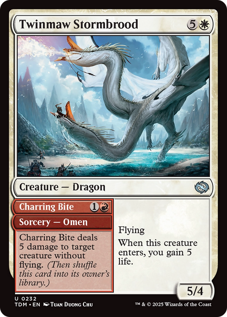 Twinmaw Stormbrood // Charring Bite (TDM-232) - Tarkir: Dragonstorm