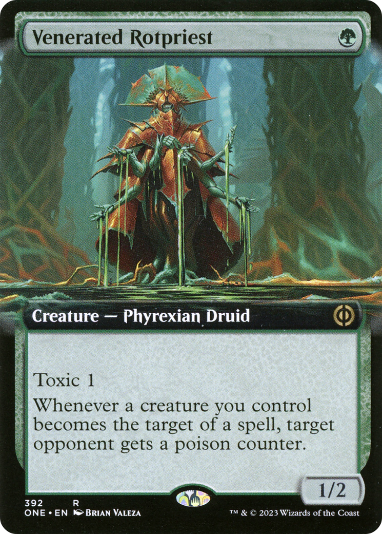 Venerated Rotpriest (ONE-392) - Phyrexia: All Will Be One: (Extended Art) Foil