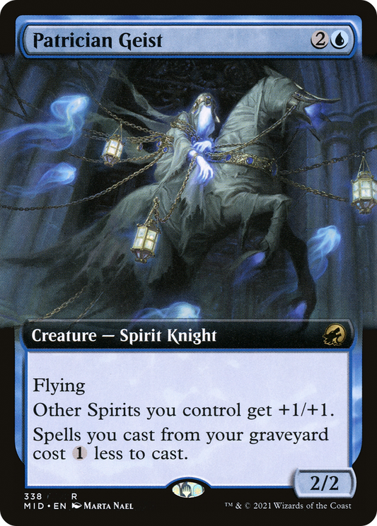 Patrician Geist (MID-338) - Innistrad: Midnight Hunt: (Extended Art)
