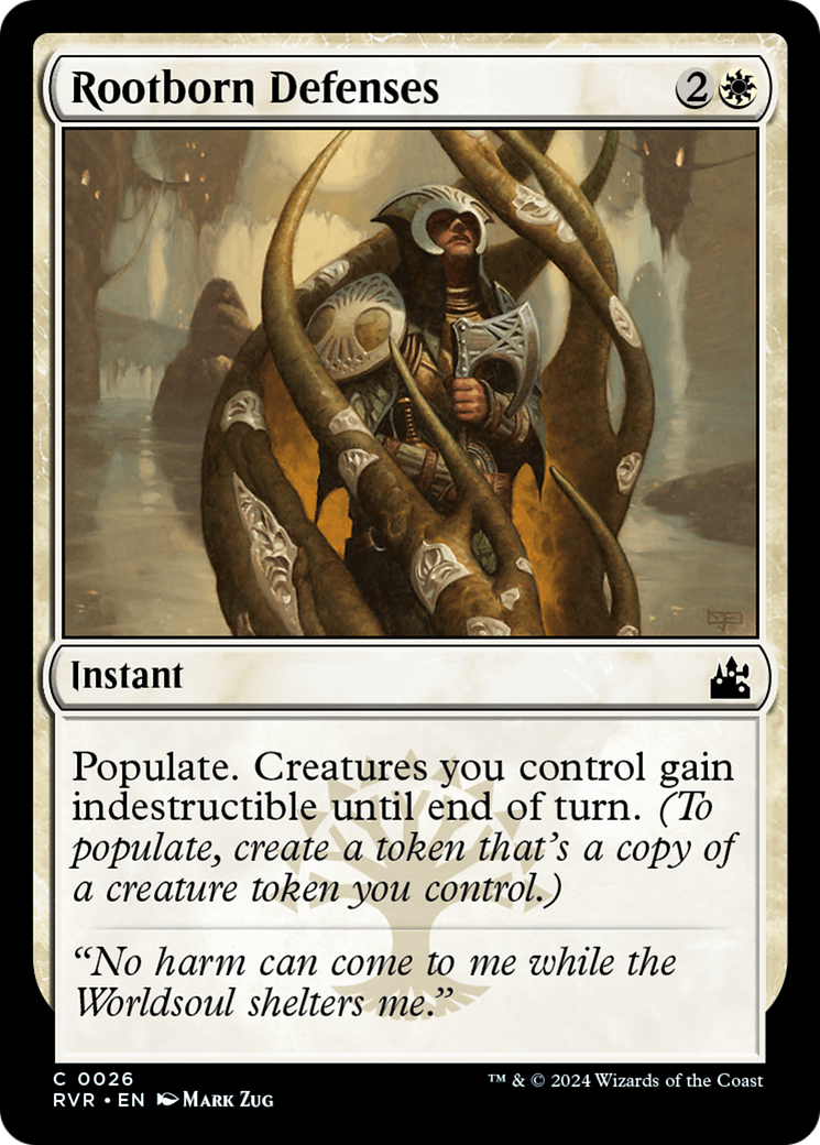 Rootborn Defenses (RVR-026) - Ravnica Remastered Foil