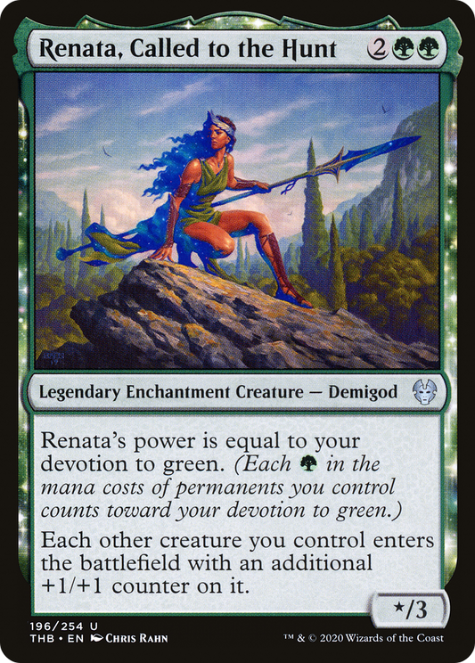 Renata, Called to the Hunt (THB-196) - Theros Beyond Death: (enchantment) Foil