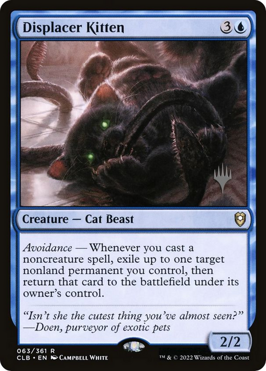 Displacer Kitten (PPLCI-063) - Battle for Baldur's Gate Promos: (stamped) Foil