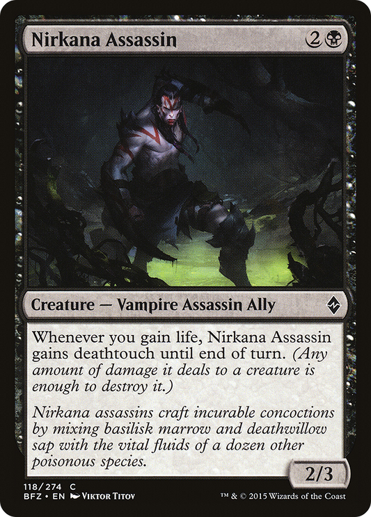 Nirkana Assassin (BFZ-118) - Battle for Zendikar Foil
