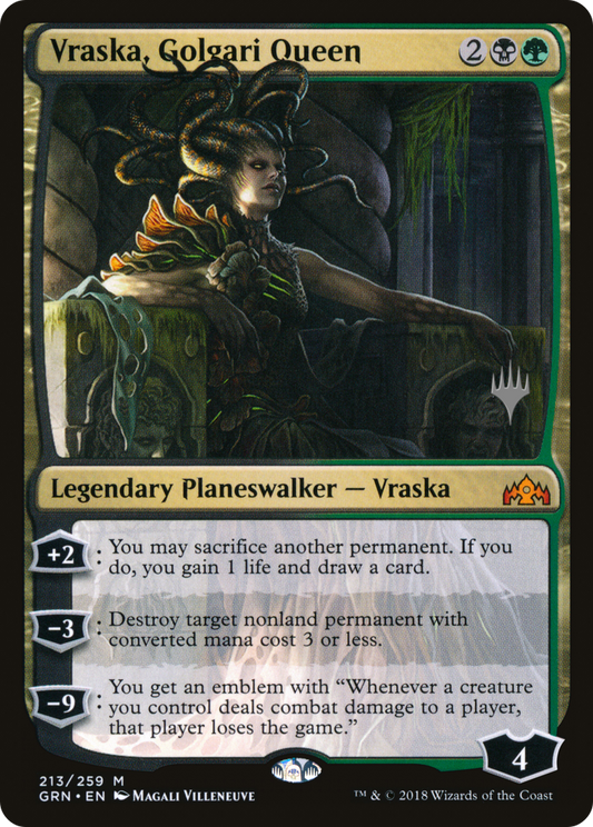 Vraska, Golgari Queen (Promo Pack) [Guilds of Ravnica Promos]