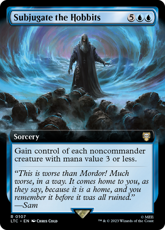 Subjugate the Hobbits (LTC-107) - Tales of Middle-earth Commander: (Extended Art) Foil