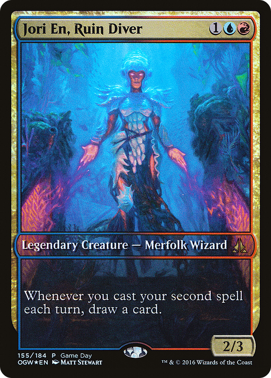 Jori En, Ruin Diver (Game Day) (Extended) [Oath of the Gatewatch Promos]