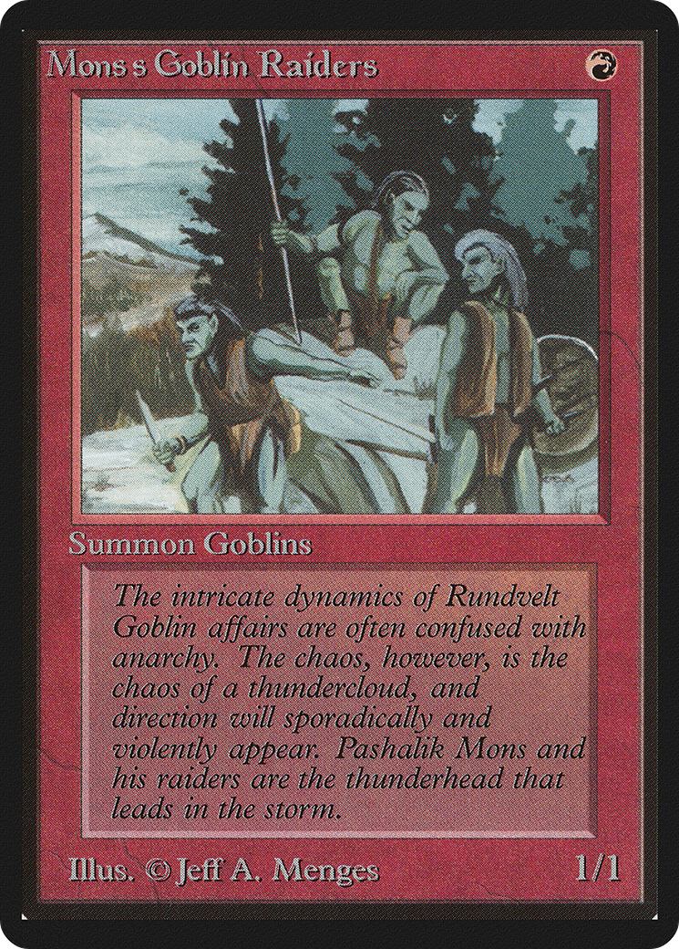 Mons's Goblin Raiders [Limited Edition Beta]