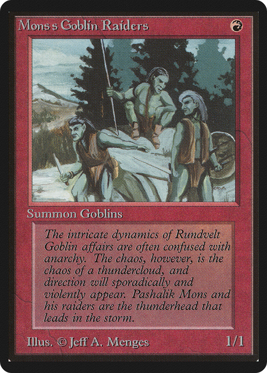Mons's Goblin Raiders [Limited Edition Beta]