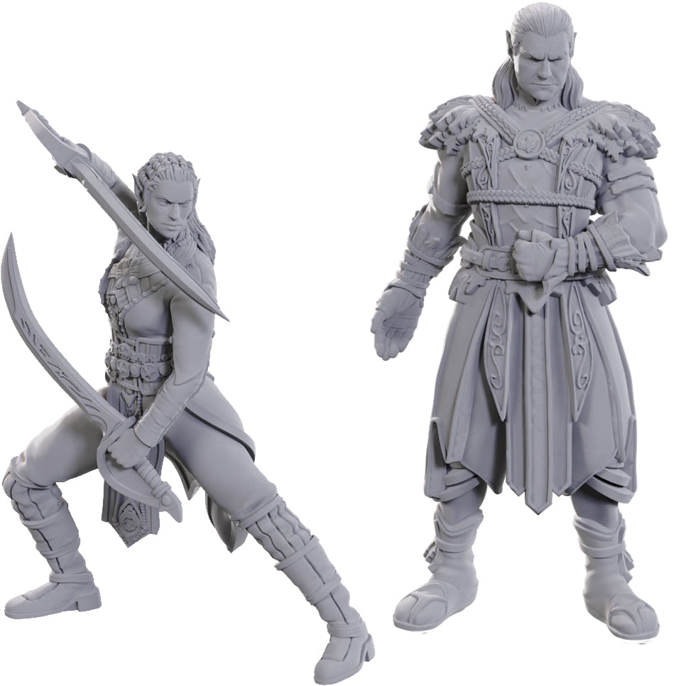 D&D Unpainted Minis - Baldur's Gate 3 - Jaheira & Halsin (96368)