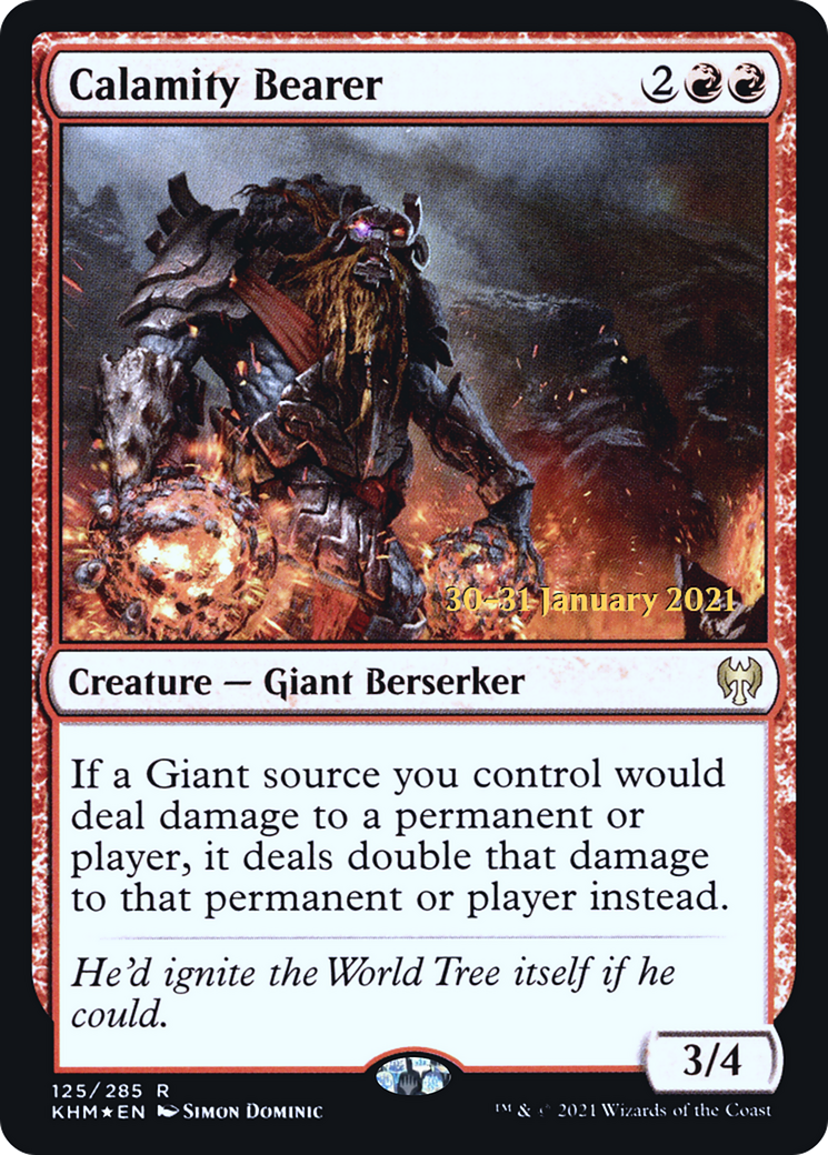 Calamity Bearer  [Kaldheim Prerelease Promos]