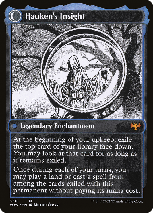 Jacob Hauken, Inspector // Hauken's Insight (VOW-320) - Innistrad: Crimson Vow: (Showcase, Double Faced Transform)