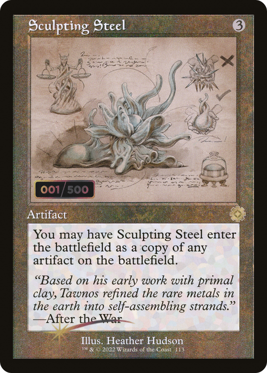Sculpting Steel (Retro Schematic) (Serial Numbered) [The Brothers' War Retro Artifacts]