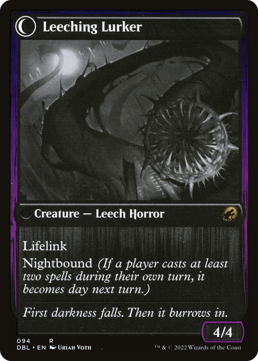 Curse of Leeches // Leeching Lurker (DBL-094) - Innistrad: Double Feature: (Double Faced Transform) Foil