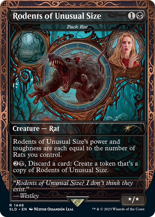 Pack Rat (SLD-1448) - Secret Lair Drop / Rodents of Unusual Size (Borderless) Foil