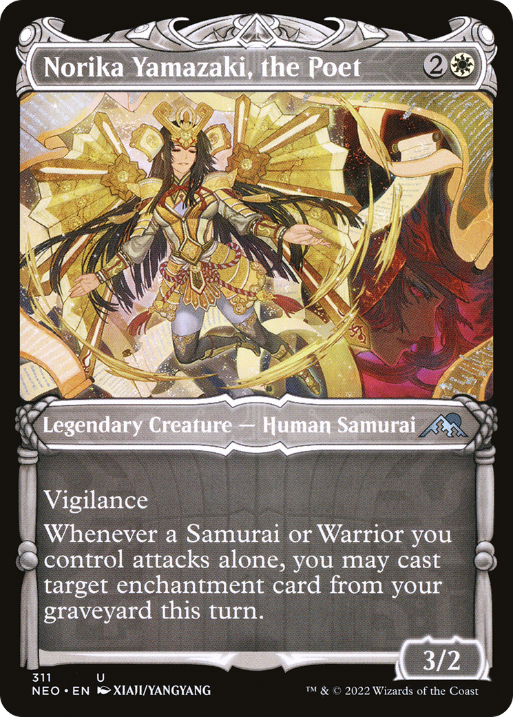 Norika Yamazaki, the Poet (NEO-311) - Kamigawa: Neon Dynasty: (Showcase)
