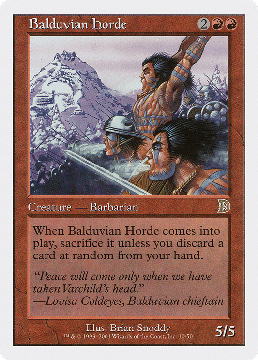 Balduvian Horde [Deckmasters]