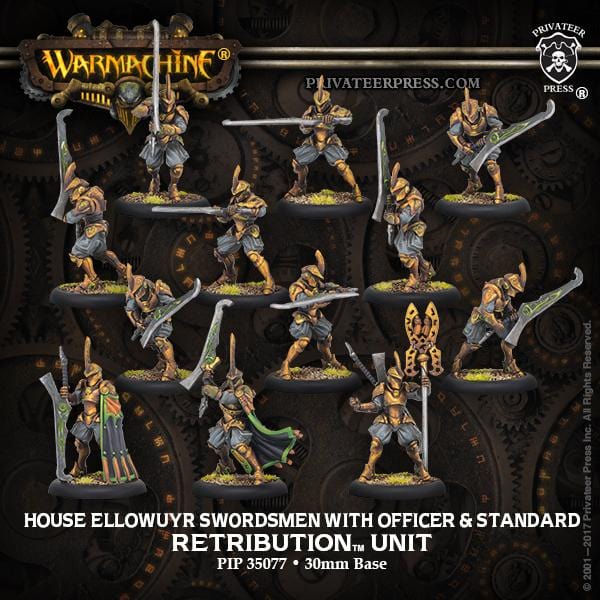 Ellowuyr Swordsmen W/Officer & Standard - pip35077 - Used