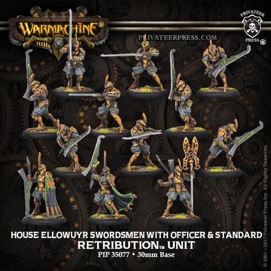 Ellowuyr Swordsmen W/Officer & Standard - pip35077 - Used
