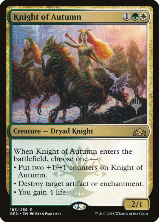 Knight of Autumn (PPM20-183) - Guilds of Ravnica Promos Foil