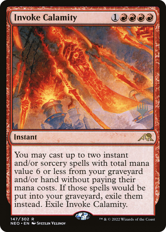 Invoke Calamity (Promo Pack) [Kamigawa: Neon Dynasty Promos]