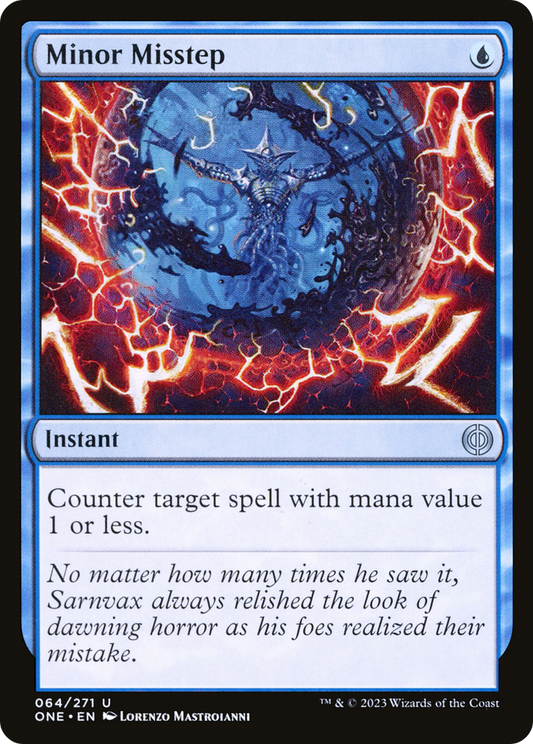 Minor Misstep (ONE-064) - Phyrexia: All Will Be One Foil