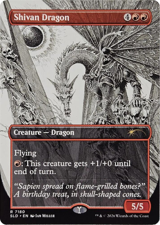 Shivan Dragon (7180) [Secret Lair Drop]