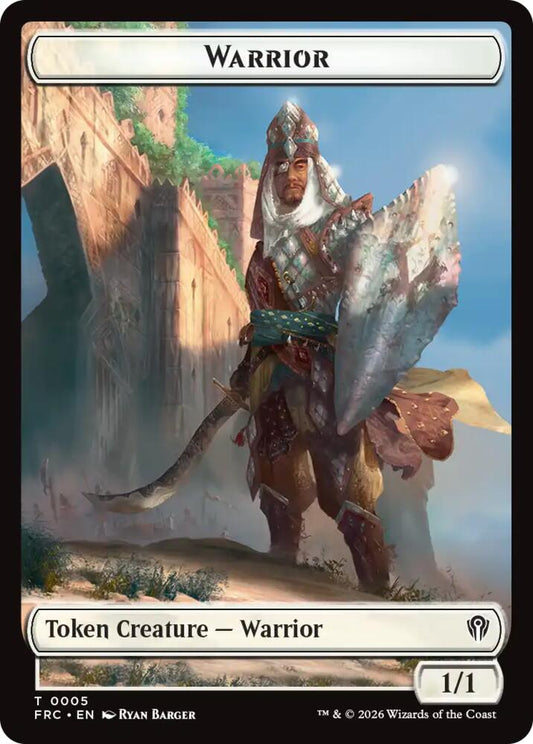 Warrior // Insect Double-Sided Token (5 // 2) [Reality Fracture Commander]