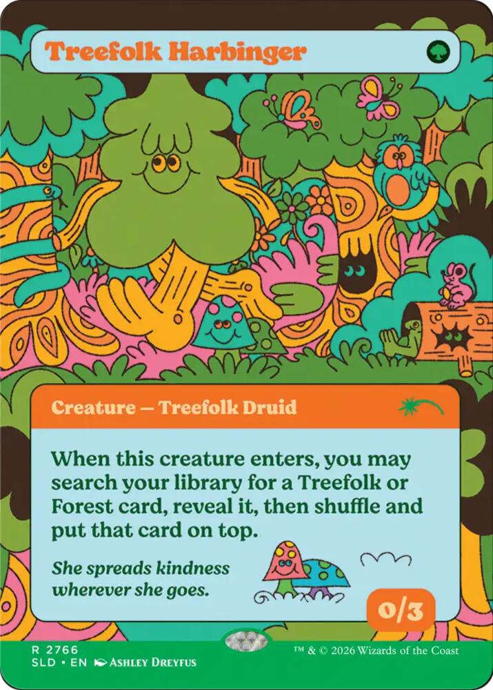 Treefolk Harbinger (2766) [Secret Lair Drop]