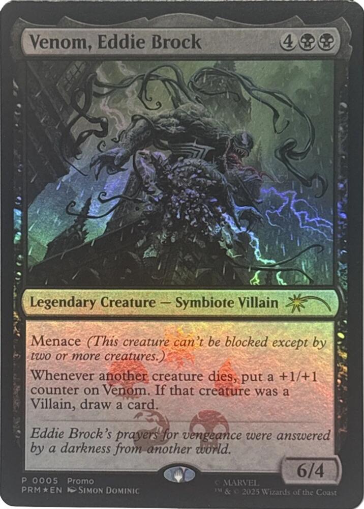 Venom, Eddie Brock (5) [Unique and Miscellaneous Promos]