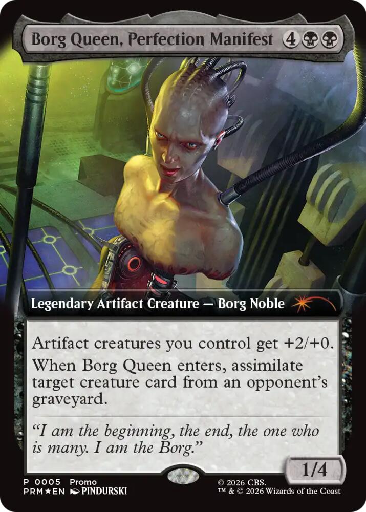 Borg Queen, Perfection Manifest (Extended Art) (5) [Media Promos]