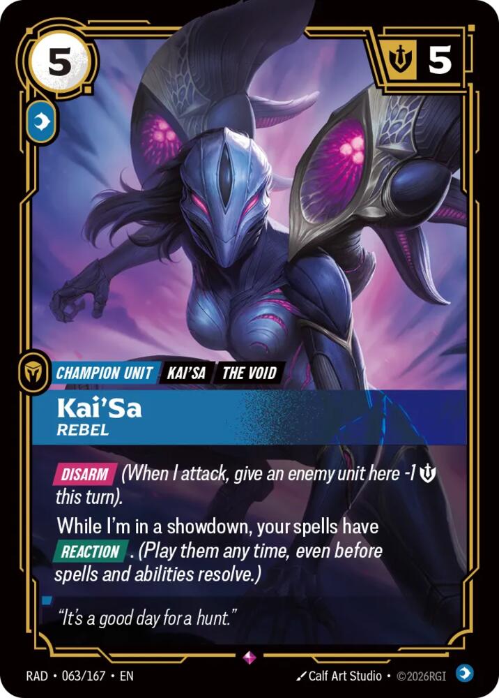 Kai'Sa, Rebel (063/167) [Radiance]