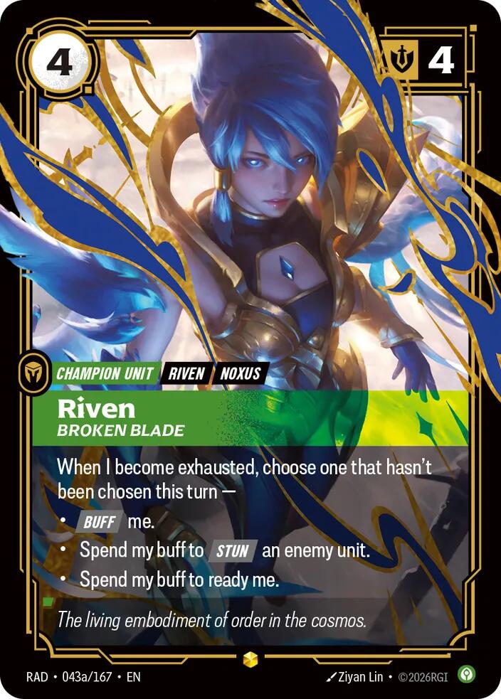 Riven, Broken Blade (Alternate Art) (043a/167) [Radiance]