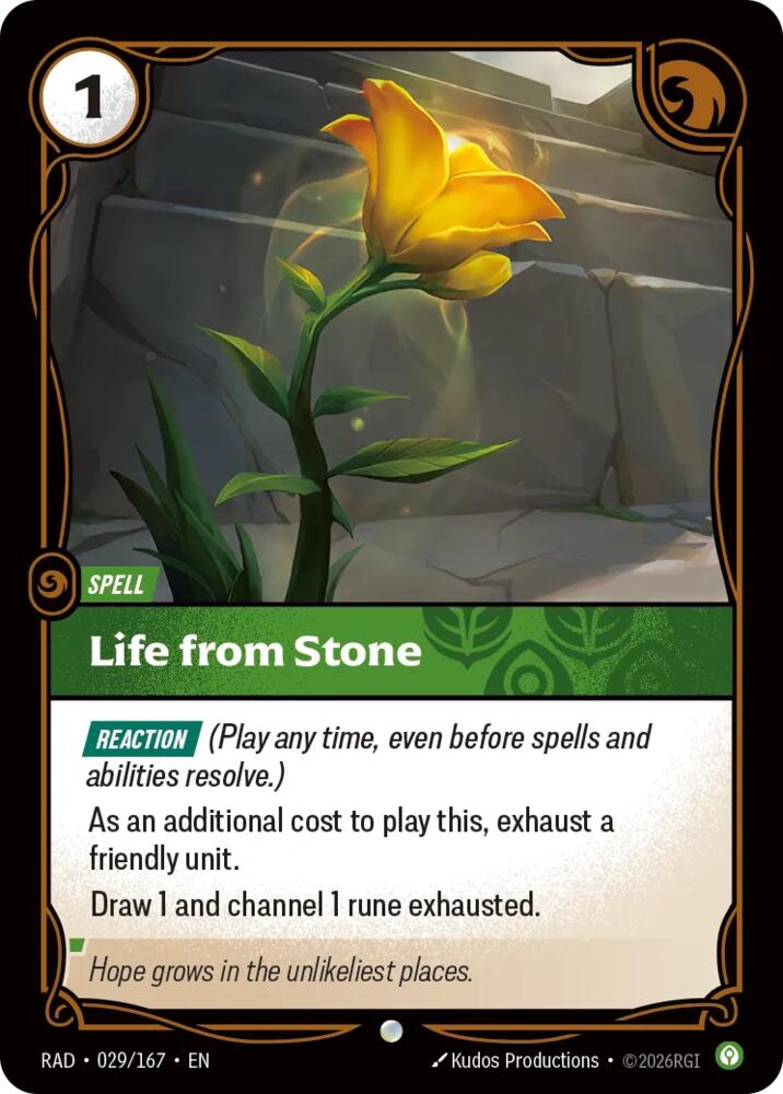 Life from Stone (029/167) [Radiance]