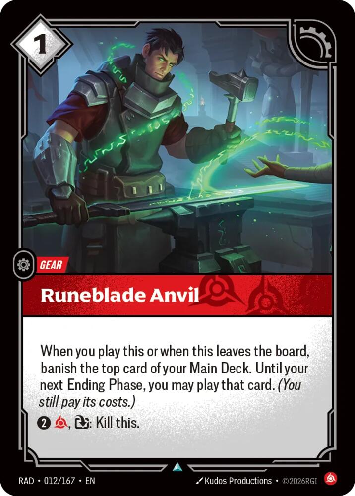 Runeblade Anvil (012/167) [Radiance]