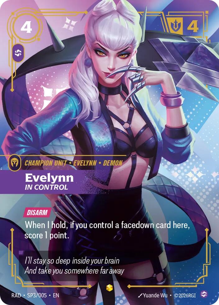 Evelynn, In Control (K/DA Special Art Card) (SP3/005) [Radiance]